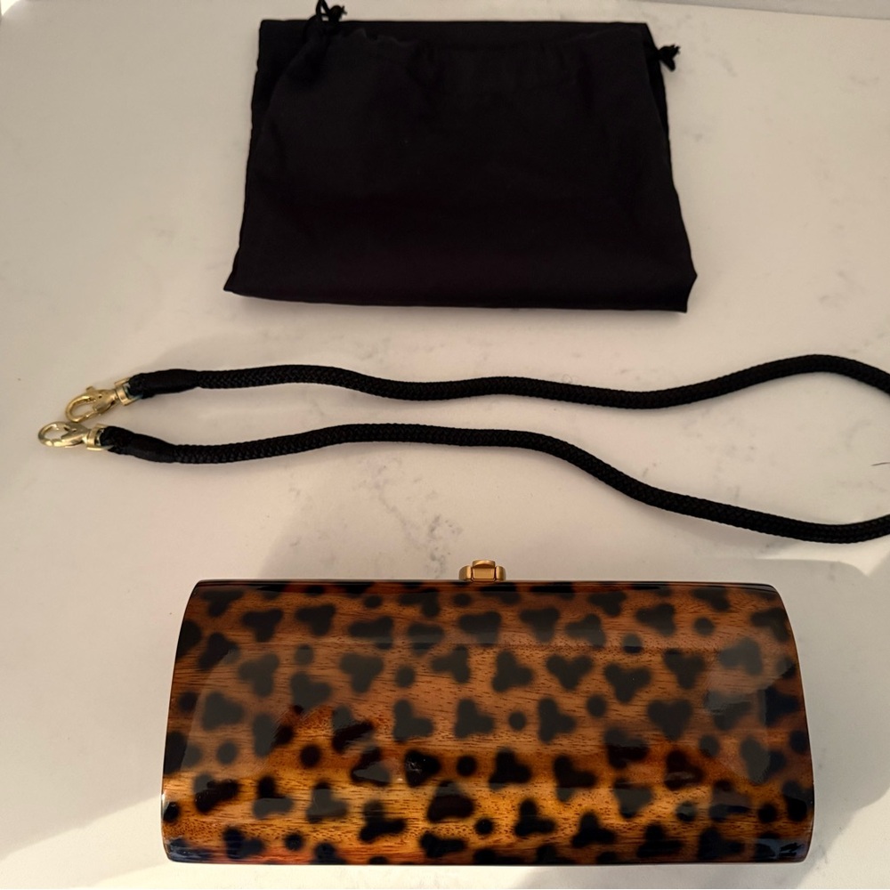 Handbag Culture wooden clutch